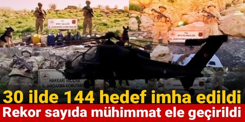 30 İlde Terör Operasyonu: 144 Hedef İmha Edildi!