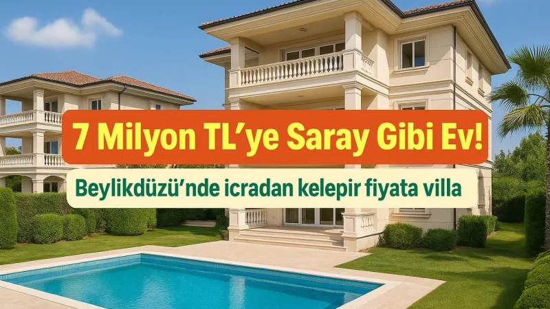 İstanbul'da 7 Milyon TL'ye Saray Yavrusu Villa! İcradan Kaçmaz Fırsat!