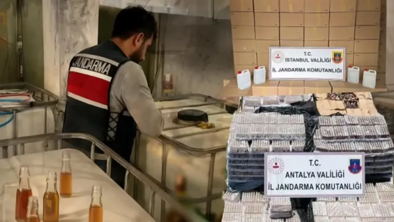 81 ilde sahte alkol operasyonu... 62 bin litre alkol ele geçirildi