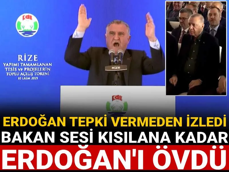 Bakan Erdoğan'ı Överken Coştu! Erdoğan'ın Tepkisi Şaşırttı