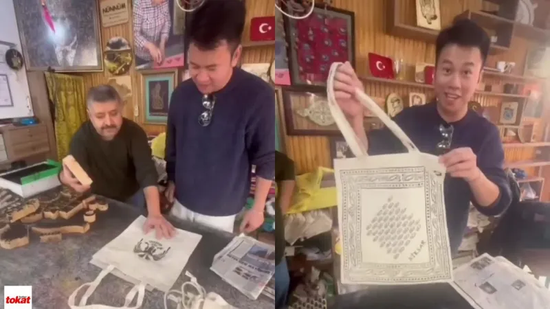 Çinli Turist Niksar'da Asırlık Tokat Baskısını Keşfetti! Şaşırtan Anlar