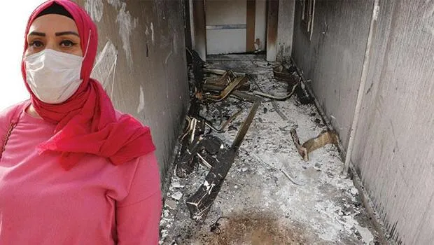 Diyarbakır'daki yangından kurtulan şahıs korku dolu anları anlattı