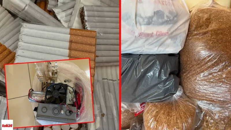 Erbaa’da Eş Zamanlı Baskınlarda Yüklü Miktarda Kaçak Ürün ve Ekipman Yakalandı