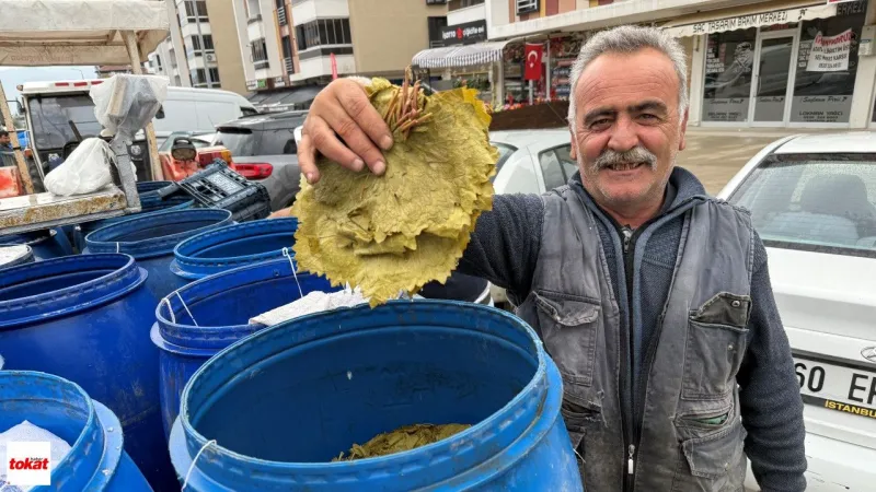 Erbaa'da Salamura Bağ Yaprağına Bayram Dopingi