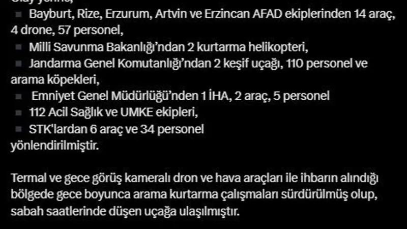 Eskişehir-Rize Uçak Kazası! Enkaz Bulundu, İşte Son Durum