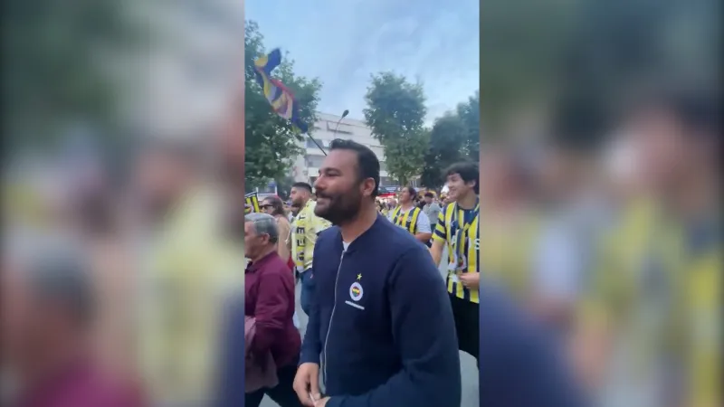 Fenerbahçeli taraftardan şampiyonluk kutlamalarında Galatasaray'a olay gönderme