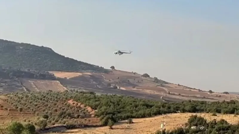 Gaziantep’teki orman yangını 7 saat sonra söndürüldü