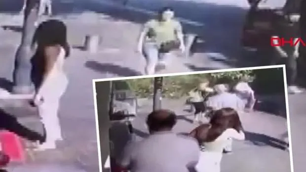 İzmir Valiliği önünde vatandaşlar ölümden döndü! O anlar kamerada: Büyük bir gürültüyle devrildi, çevredekiler kaçıştı