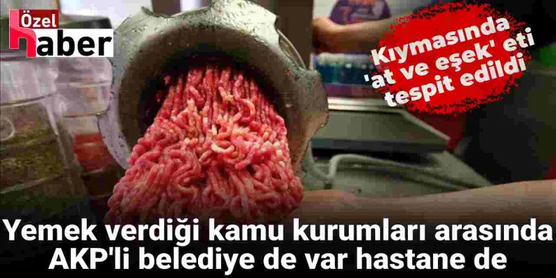 Şok İddia: AKP'li Belediyeye At ve Eşek Eti Mi Yedirildi?