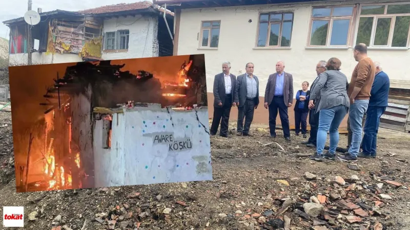Tokat'ta Yangın Faciası! Vekil Durmaz'dan Köylülere Moral Ziyareti