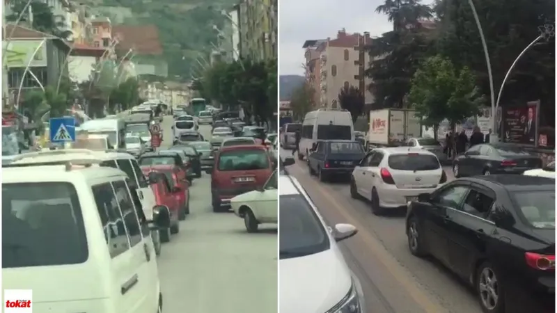 Tokat'ta Trafik Felç! Behzat Bulvarı Neden Kapandı?