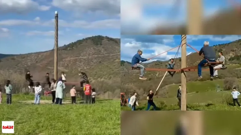 Tokat'ta Köy Eğlencesi! Şehit Ferhat Koç Mesire Alanı'nda Lunapark Keyfi