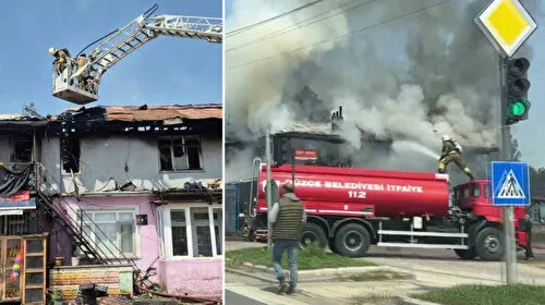 Düzce'de Korkunç Yangın! Bina Kül Oldu, Sebebi Şok Etti!