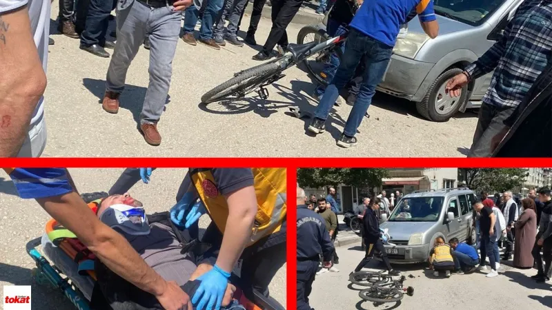 Erbaa'da Bisikletli Dehşeti! Otomobile Çarptı, Sonrası Şok!