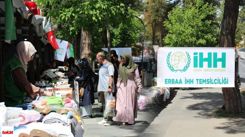 Gazze İçin Erbaa Tek Yürek! Hayır Çarşısı Açıldı!