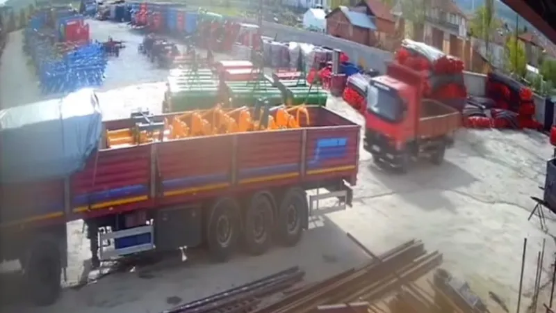 Tokat'ta Kamyonet Kendiliğinden Harekete Geçti! Şoke Eden Anlar