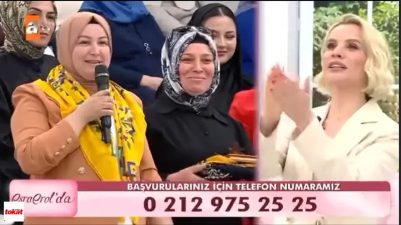 Esra Erol'a Tokat Sürprizi! Sarı Yazma Hediyesi Duygulandırdı