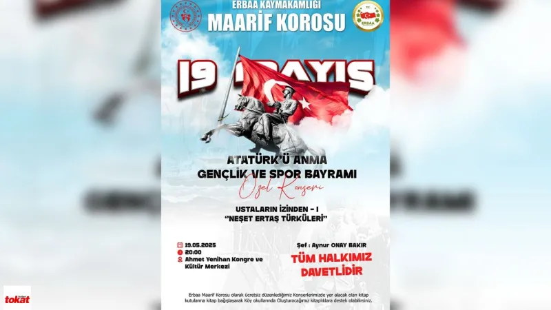 Erbaa'da 19 Mayıs Coşkusu: Türkülerle Anma ve Kitap Bağışı!