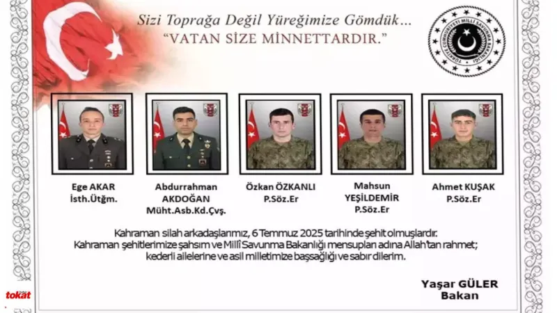Pençe-Kilit'te Metan Gazı Faciası: Şehitlerimizin İsimleri Belli Oldu