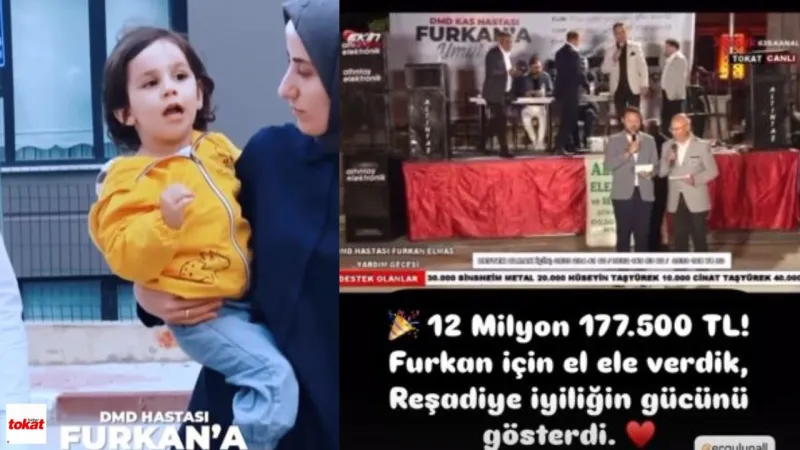 Furkan Bebek İçin Umut Işığı! Reşadiye'de 12 Milyon TL Toplandı