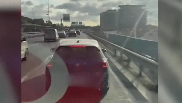 Şişli'de ambulansa yol vermeyen sürücü yakalandı