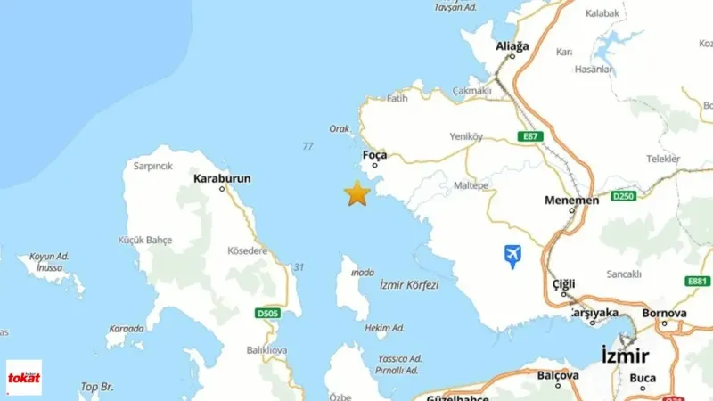 Son Dakika;İzmir Depremle Sallandı