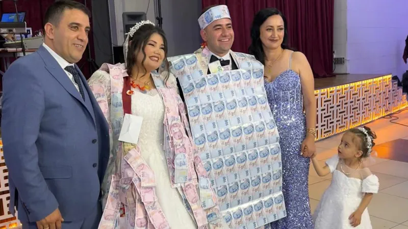 Damat Yeleği Şaşırttı! Takı Merasiminde Para Yağmuru