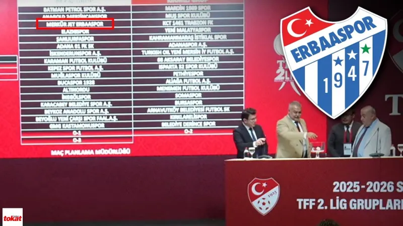 TFF 2. Lig Kura Çekimi Tamamlandı: Erbaaspor Hangi Grupta?