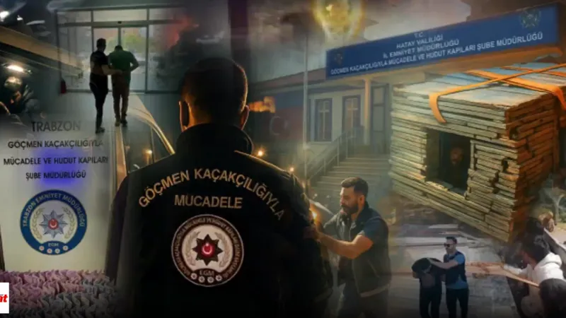 Göçmen Kaçakçılarına Şok Baskın! 51 İl Sallandı!
