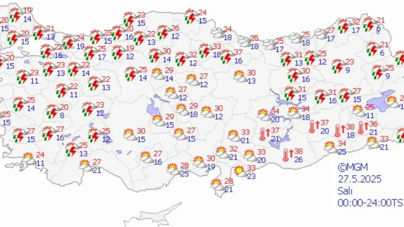 Tokat'a Süper Hücre Geliyor Pazartesi'den Başlıyor Aniden Vuracak
