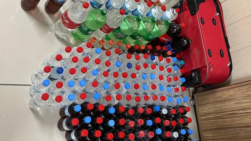 Tokat'ta 68 litre kaçak alkol ele geçirildi