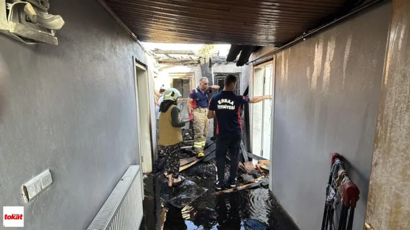 Tokat'ta Korkunç Yangın! Ev Küle Döndü, Faciadan Son Anda Dönüldü