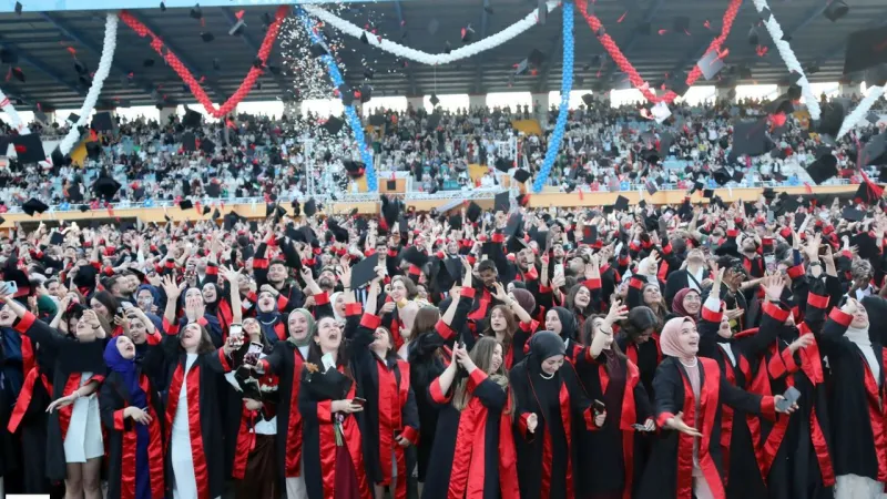 Tokat GOP'ta Mezuniyet Coşkusu! 6 Bin Öğrenci Kep Attı