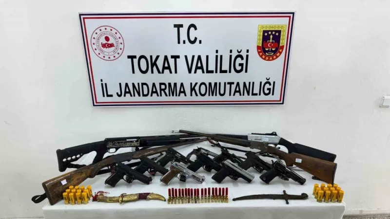 Tokat'ta Silah Kaçakçılığı Operasyonunda Çok Sayıda Gözaltı Var