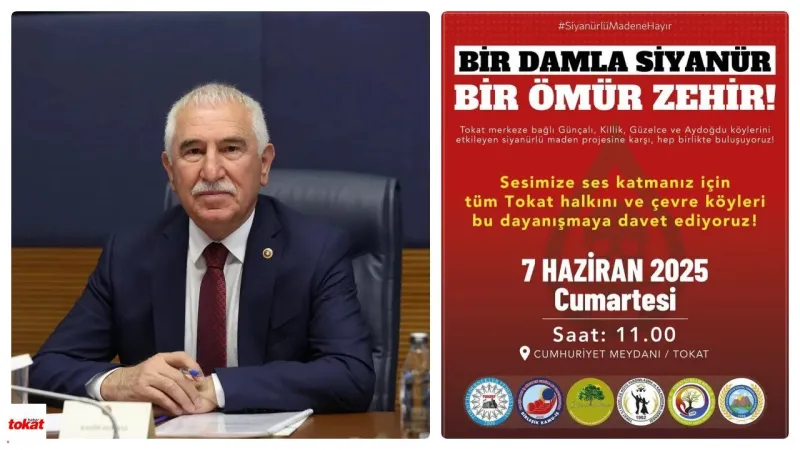 Tokat’ta Siyanürlü Maden Aramaya Karşı Büyük Protesto!