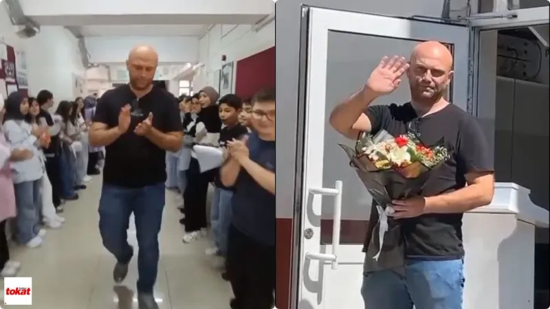 Tokat'ta Duygusal Veda: Müdür Yardımcısı Gözyaşlarıyla Uğurlandı!