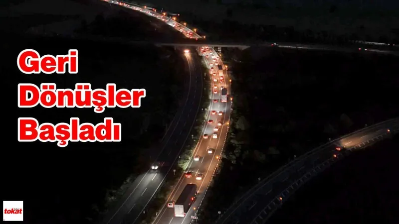 Yollarda bayram tatilinden dönüş yoğunluğu başladı